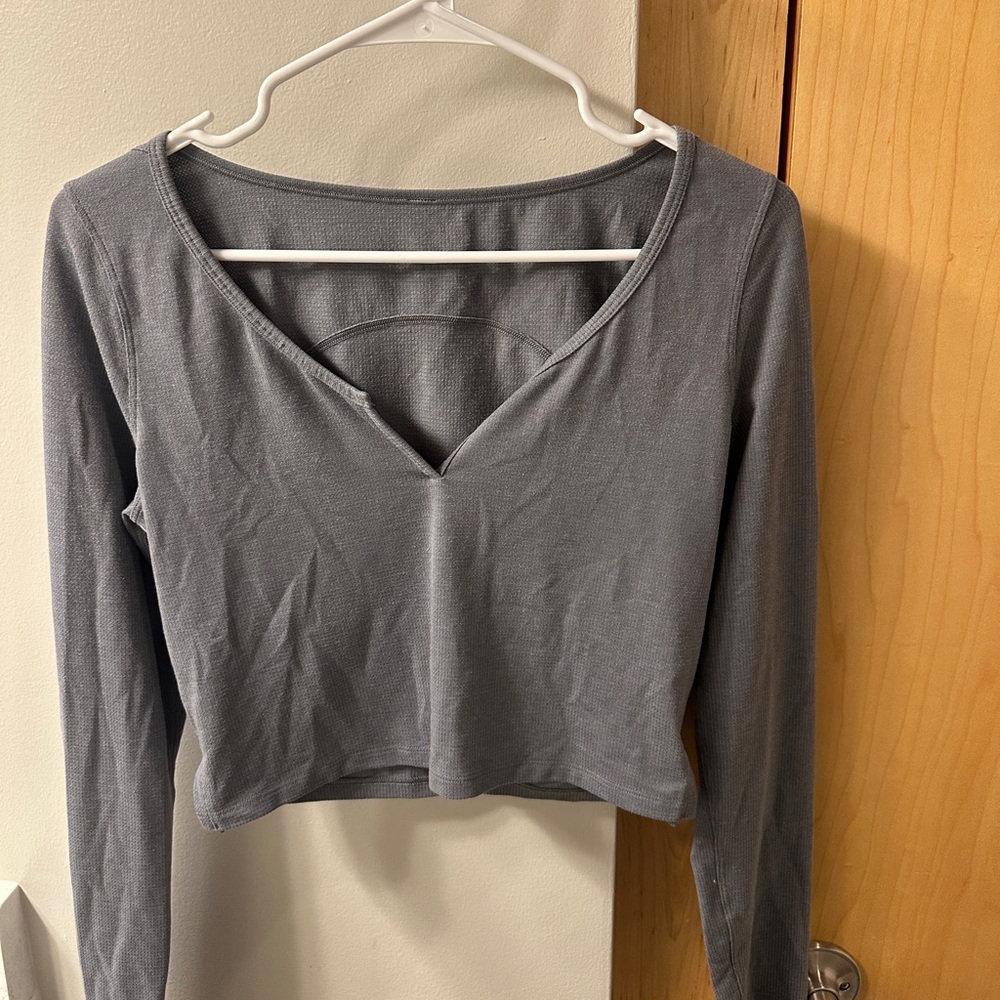 lululemon athletica Gray Crop Top